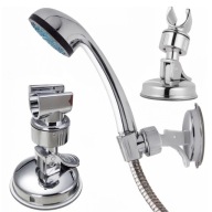 UCHWYT DO SŁUCHAWKI PRYSZNICOWEJ REGULOWANY METALOWY SOLIDNY PRZYSSAWKA