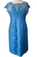 Sukienka na wesele koronkowa szafirowa r.50