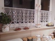 Szydełkowe firanki zazdrostka 70×100,70×50 cm