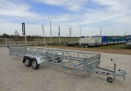 Carro dluzyca ramowa 612x123 cm 2 osie 750kg przyczepa do przewozu dlugich