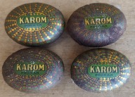 Karom Poznań pudełko metalowe po cukierkach 4 szt wym. 52x38 mm