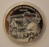 INDIE - MAHATMA GANDHI - SABARMATI ASHRAM - NAKŁAD 500, CERTYFIKAT ETUI