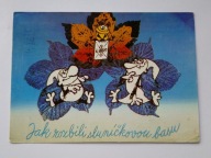 Bajki z mchu i paproci - Żwirek i Muchomorek - pocztówka - stare wydanie