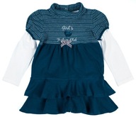 SUKIENKA DZIEWCZĘCA BAWEŁNIANA Z DŁUGIM RĘKAWEM DLA DZIEWCZYNKI 92 cm 2+