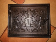 ŁADNE STARE DRZWICZKI ŻELIWNE DO PIECA WĘDZARNI