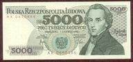 5000 zł. 1982 r. ser. AK UNC b. rzadka seria - PIĘKNY !!!