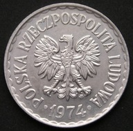 Polska 1 złoty 1974 - stan 1/2