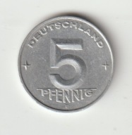 NRD 5 pfennig 1952 E ladny stan
