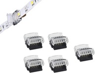 Złącze do taśm LED RGBW 5-pinowe 12 mm - YUTOKEER, do taśm nieizolowanych