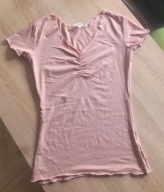 DIVERSE BLUZKA NA KRÓTKI RĘKAW T-SHIRT RÓŻOWA BASIC 34 XS