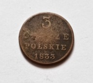 3 GROSZE 1833 , ZABORY - 119