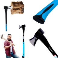 SIEKIERA UNIWERSALNA ROZŁUPUJĄCA TOPOREK DO DREWNA DŁUGA DUŻA SOLIDNA