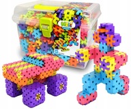KLOCKI KONSTRUKCYJNE WAFLE BASIC TRAVEL BOX WIELKI ZESTAW 500 ELEMENTÓW