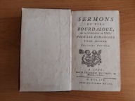 1756 - Louis Bourdaloue - Sermons - tom 2 - starodruk francuski