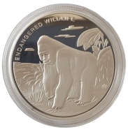 10 FRANC 2009 KONGO GORYL POSREBRZANA PROOF MENNICZA L