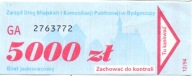 BYDGOSZCZ Bilet jednorazowy (M8)
