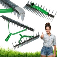 GRABIE DO TRAWY METALOWE NAPOWIETRZANIA TRAWNIKA GLEBY OGRODOWE DWUSTRONNE