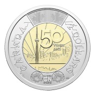 Kanada-2x2 dolary CN TOWER - KOLOR I ZWYKŁA