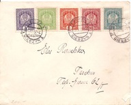 CIESZYN -TESCHEN koperta POCZTA AUSTRIACKA -obieg 1919 rok -stemple