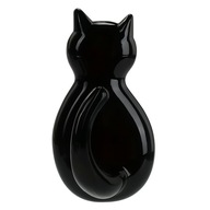 HACZYK SAMOPRZYLEPNY KOT WIESZAK ŚCIENNY KUCHNIA ŁAZIENKA UCHWYT CZARNY