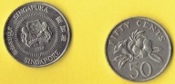 Singapur 50 Cents 1989 r.
