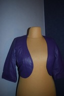 Paprika Bolerko skórzane skóra naturalna fioletowe _40