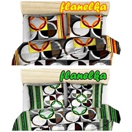 pościel z satyny 160x220 +4x70x80+4x40x40 zamek S 19/20 DUO kółka kol /ziel