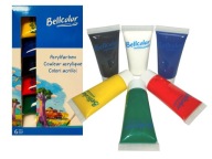 Zestaw farb akrylowych 6x30ml Bellcolor