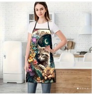 Fartuch kuchenny koty uroczy kolorowy anime prezent poliester MODNY