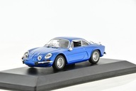 RENAULT Alpine A110 -67 blue metallic 1963 1/43 MINICHAMPS 430113600