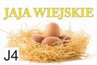 BANER PLANDEKA SPRZEDAŻ JAJKA JAJEK 120X80