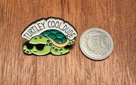 Pin przypinka Żółw Turtley cool, dude