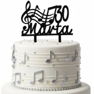 topper na tort dekoracja urodziny personalizacja wiek imię NUTKI!!!kolory