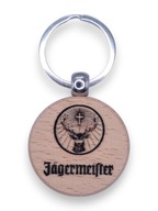 Drewniany brelok Jägermeister – grawer z logo, prezent