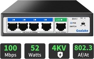 GOALAKE POE104D 5-port przełącznik AI PoE+