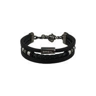 Bransoleta męska skórzana na ręke BREIL JEWEL GENT OUTER collection,