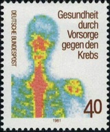 Niemcy 1981 Znaczek 1089 ** zdrowie medycyna rak