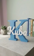 Personalizowana literka 3D z imieniem - KUBA Roczek Chrzest Upominek