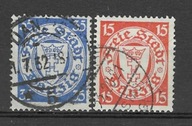 WMG 1925-1935 Fi208-209 O kaowane. Wydanie obiegowe Herb Gdańska w owalu