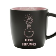 Kubek z grawerem Eliksir cierpliwości – prezent dla niej kawa
