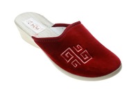 Welurowe kapcie damskie profilowane Pami r.41