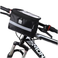 Torba rowerowa na kierownicę z etui na telefon 2 l czarny