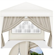 2x ŚCIANA BOCZNA BEŻOWA 3x3 m