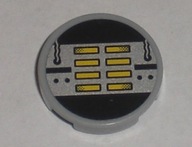 LEGO Agents 4150pb050 tile 2x2 nadruk j.szary 1szt