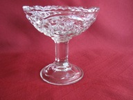 PUCHAR KRYSZTAŁOWE SZKŁO CUKIERNICA NA SŁODYCZE LATA 70 PRL STAN IDEALNY