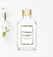 Naklejki etykietę na butelkę 100 ml setka 21 szt personalizowane