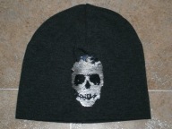 CZAPKA CZASZKA CEKINY 8-14 LAT 134 / 170