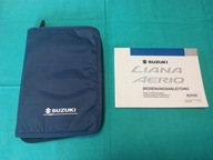 SUZUKI LIANA AERIO Instrukcja Obsługi książka KOMPLET 2004 Etui PREMIUM