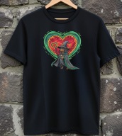 Koszulka, Dachshund, Podkoszulka z jamnikiem, T-shirt, czarodziej serce