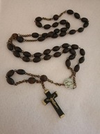 Stary drewniany różaniec (4 dziesiątki)